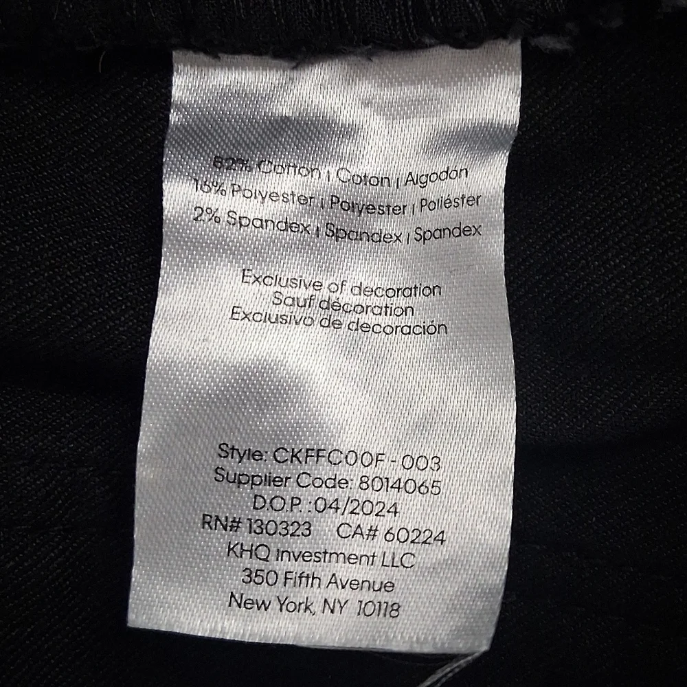 Calvin Klein Boys Slim Fit Straight Leg Black Jeans Sz14 - Picture 5 of 8